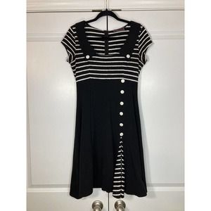 Voodoo Vixen Sailor Pin Up Girl Dress Rockabilly Retro 50s 60s Size Medium